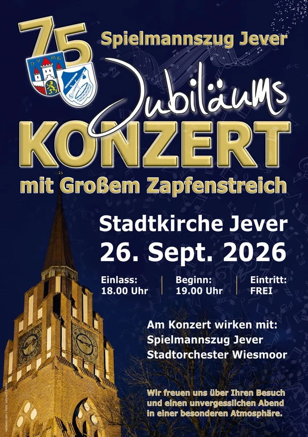 75 Jahre Spielmannszug Jever e.V., Jubiläumskonzert
